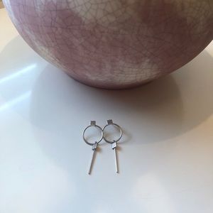 Silver Drop Earrings